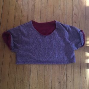 American apparel, Crop top short sleeve sweater